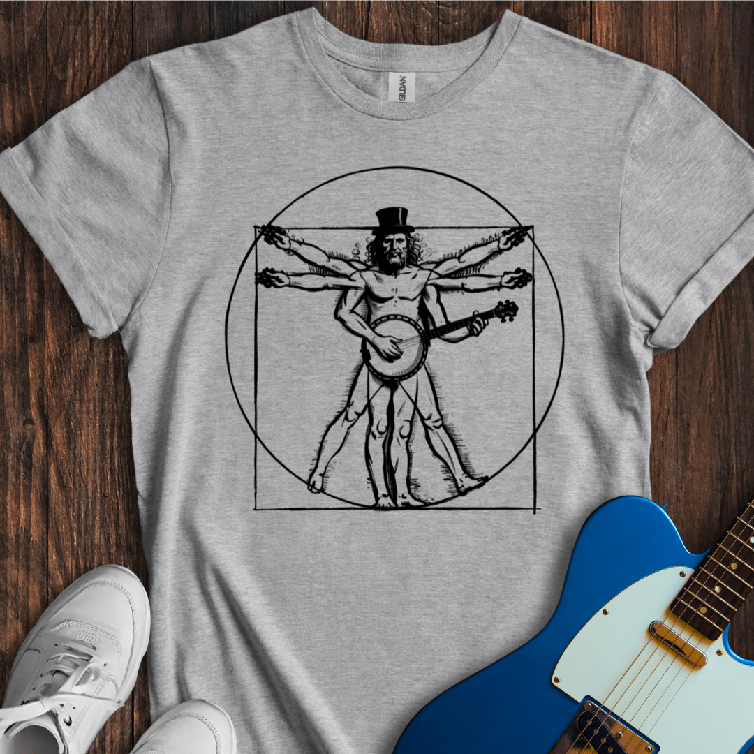 Vitruvian Banjo T-Shirt