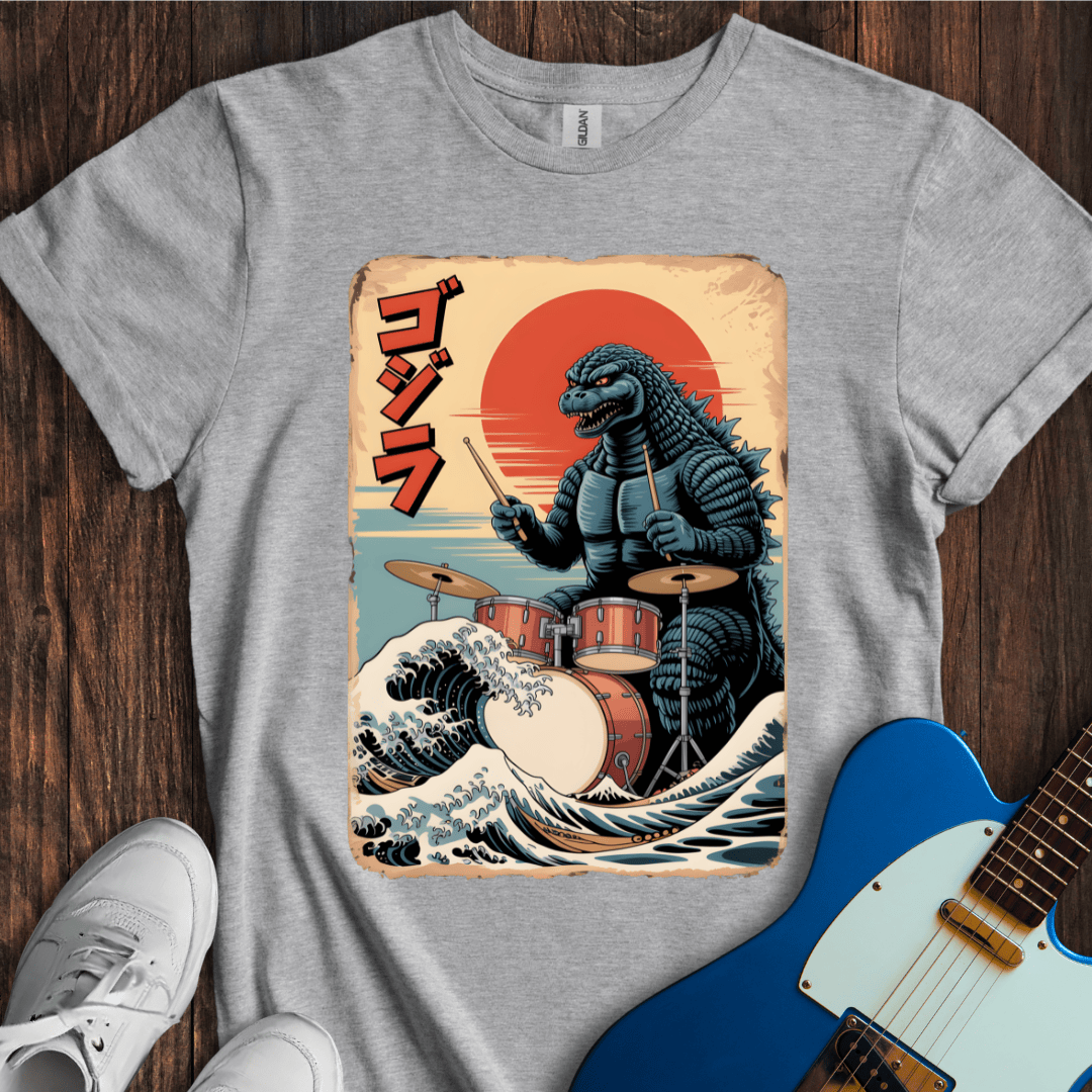 Godzilla Drums T-Shirt