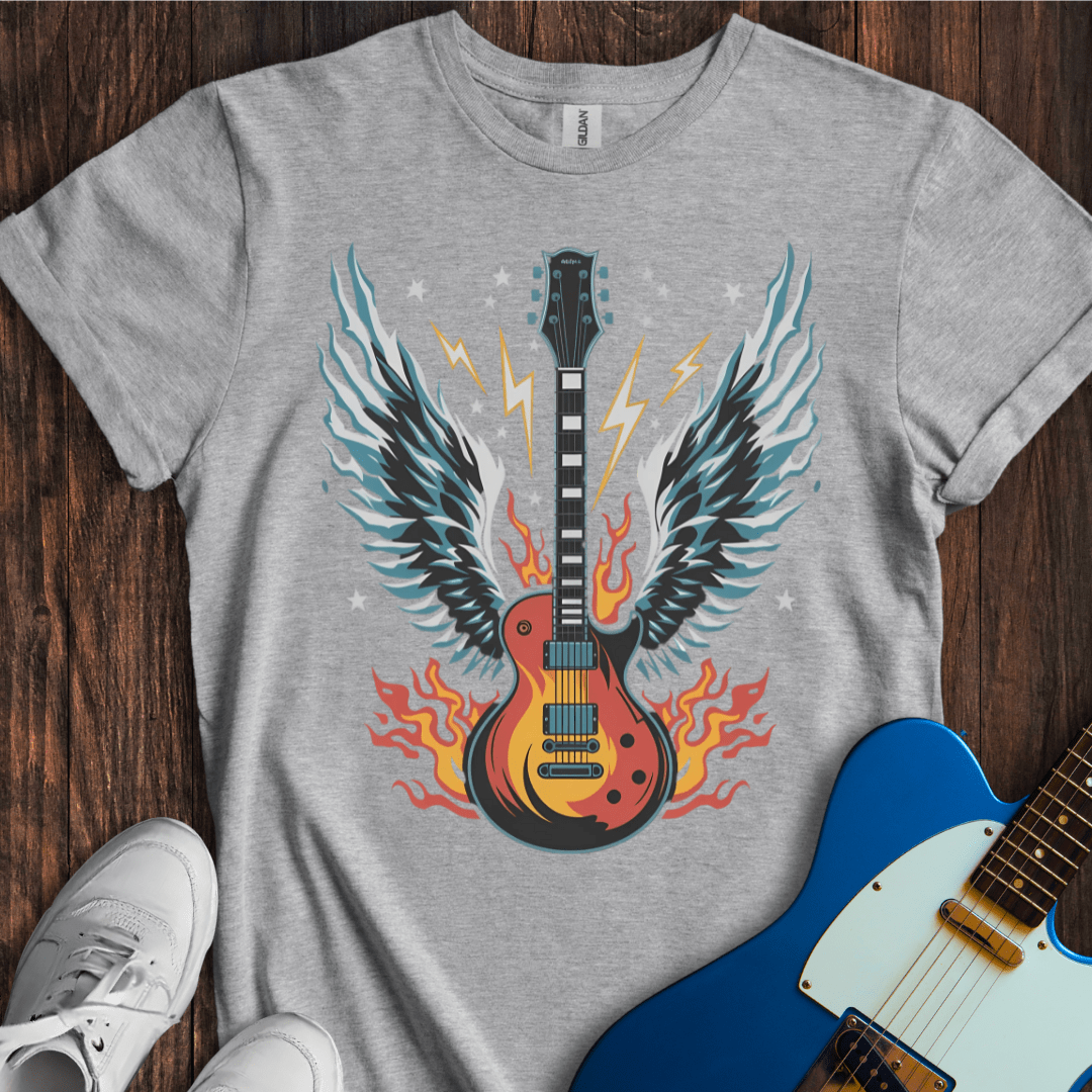 Flaming Guitar T-Shirt