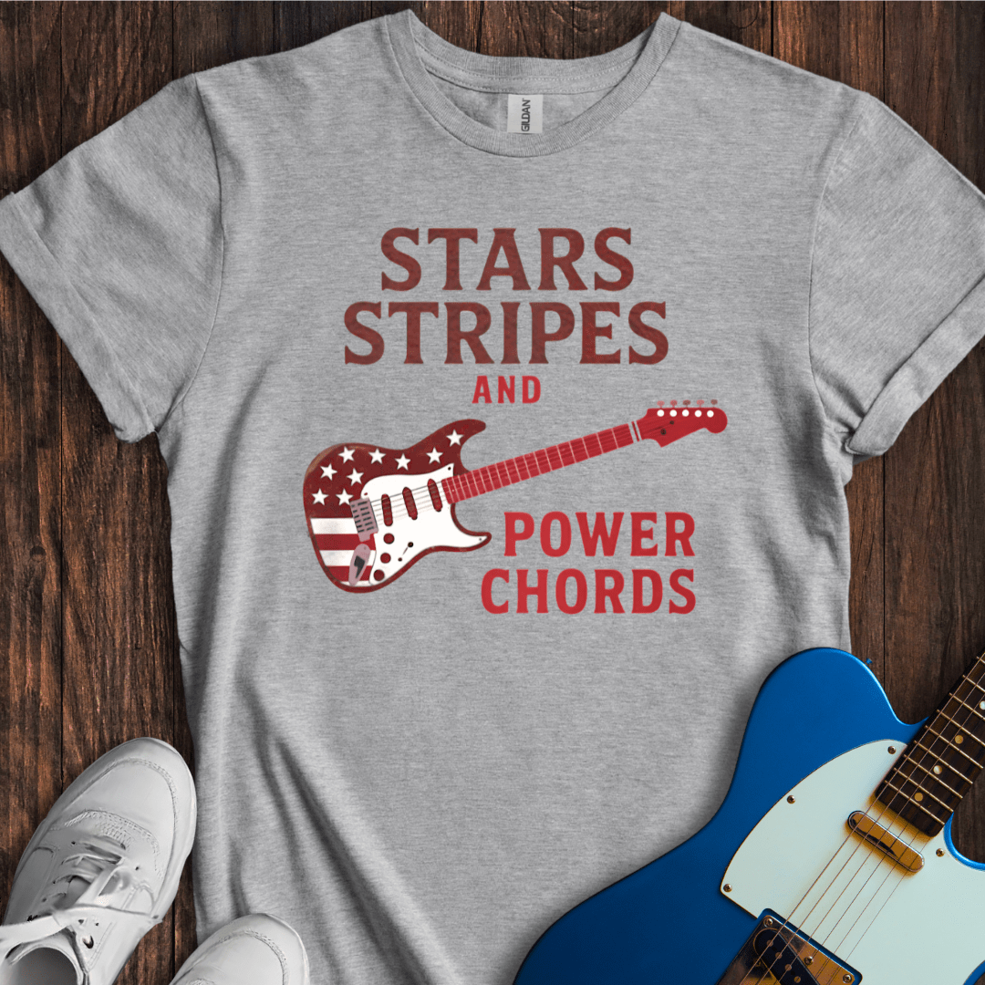 Stars, Stripes And Power Chords T-Shirt