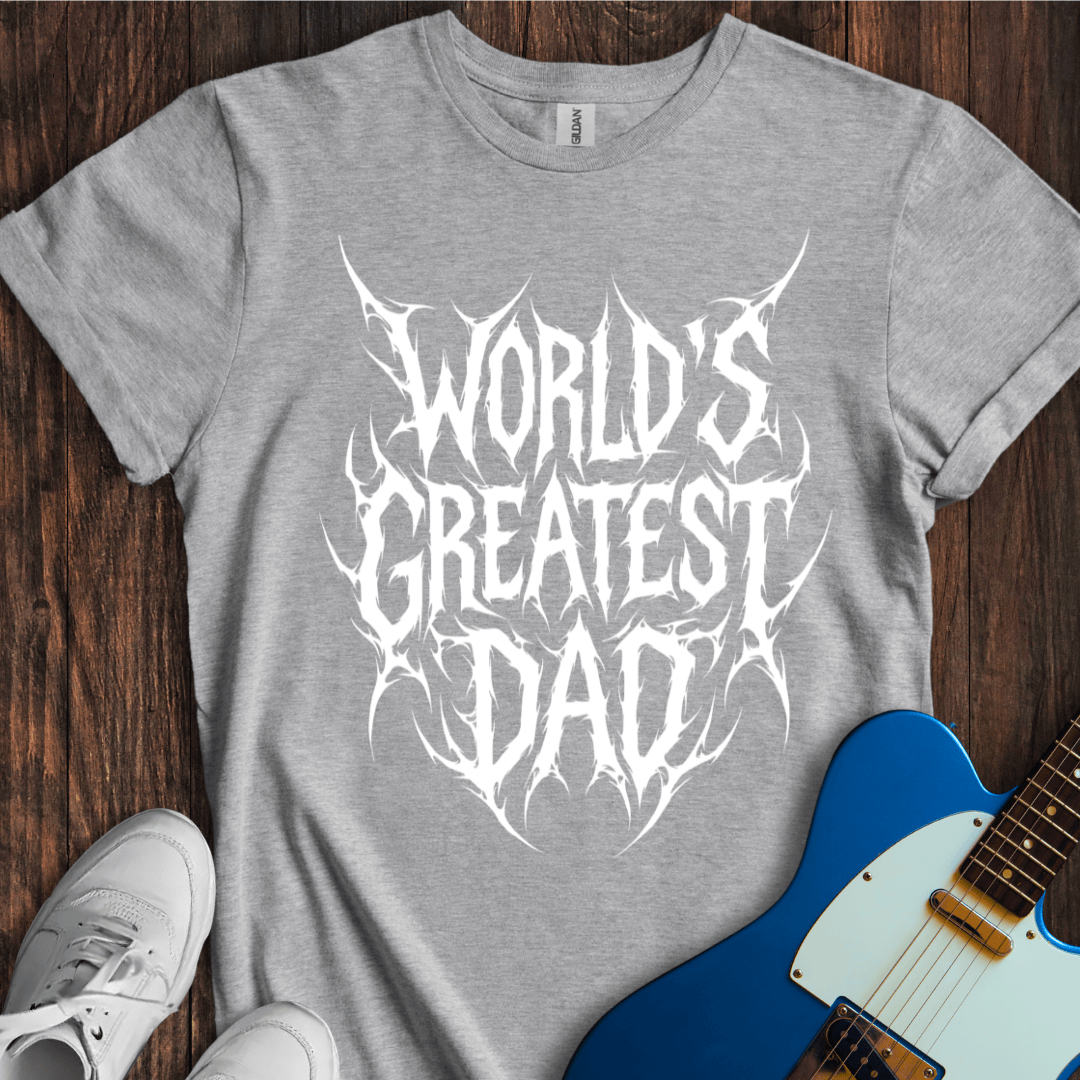 World's Greatest Dad (Metal Font) T-Shirt