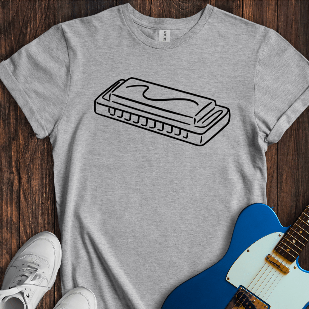 Sketchy Harmonica T-Shirt