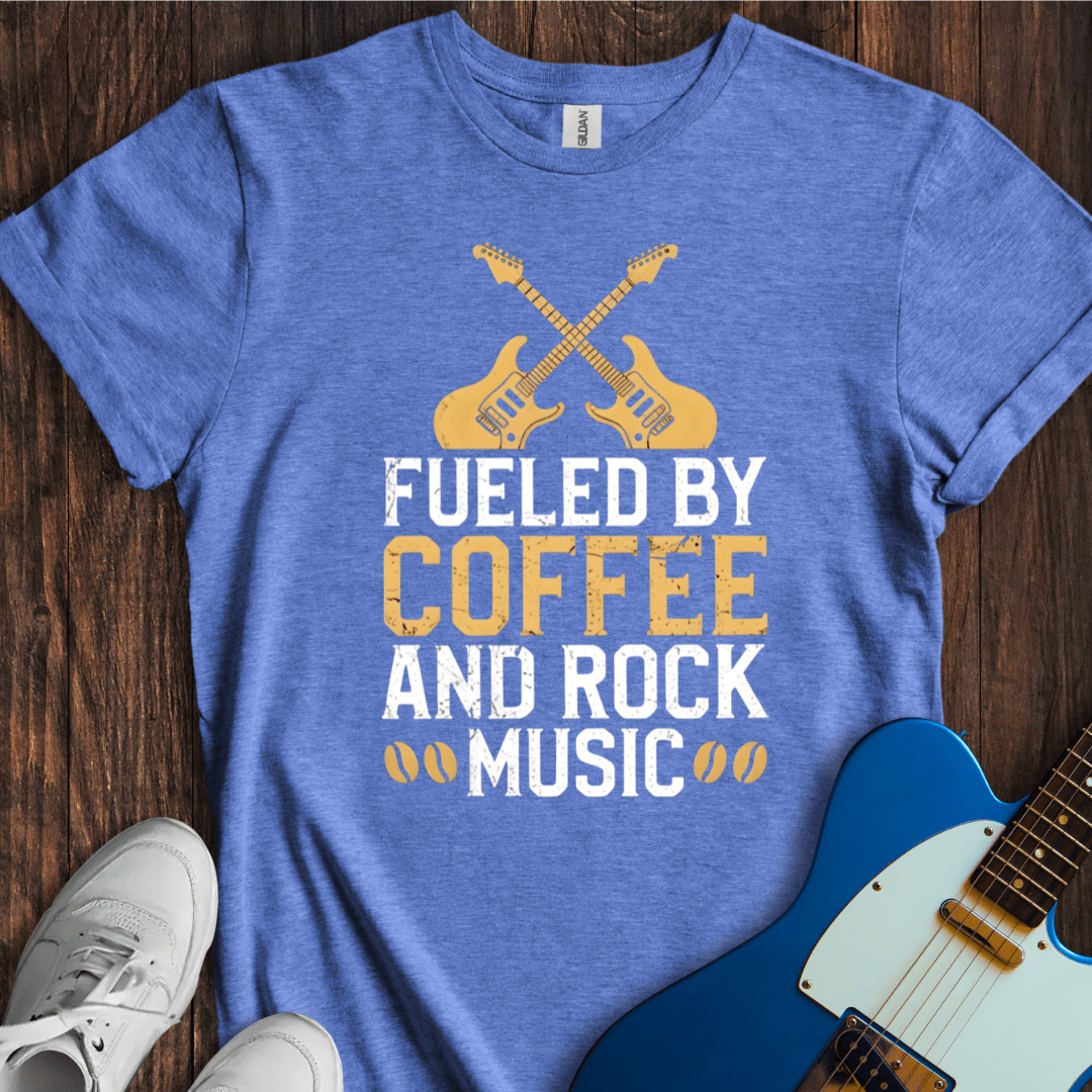 Fueled By Coffee And Rock Music T-Shirt
