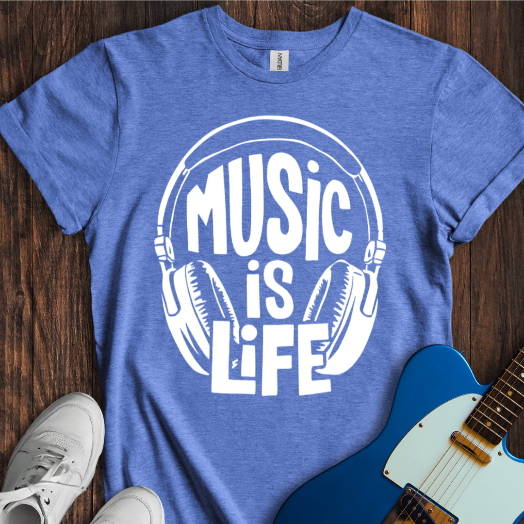 Music Is Life (V) T-Shirt