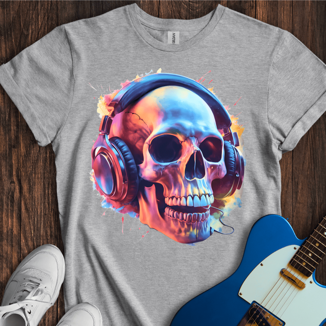 Streaming Skull T-Shirt