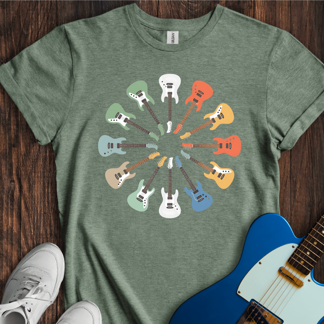 Guitar Round T-Shirt