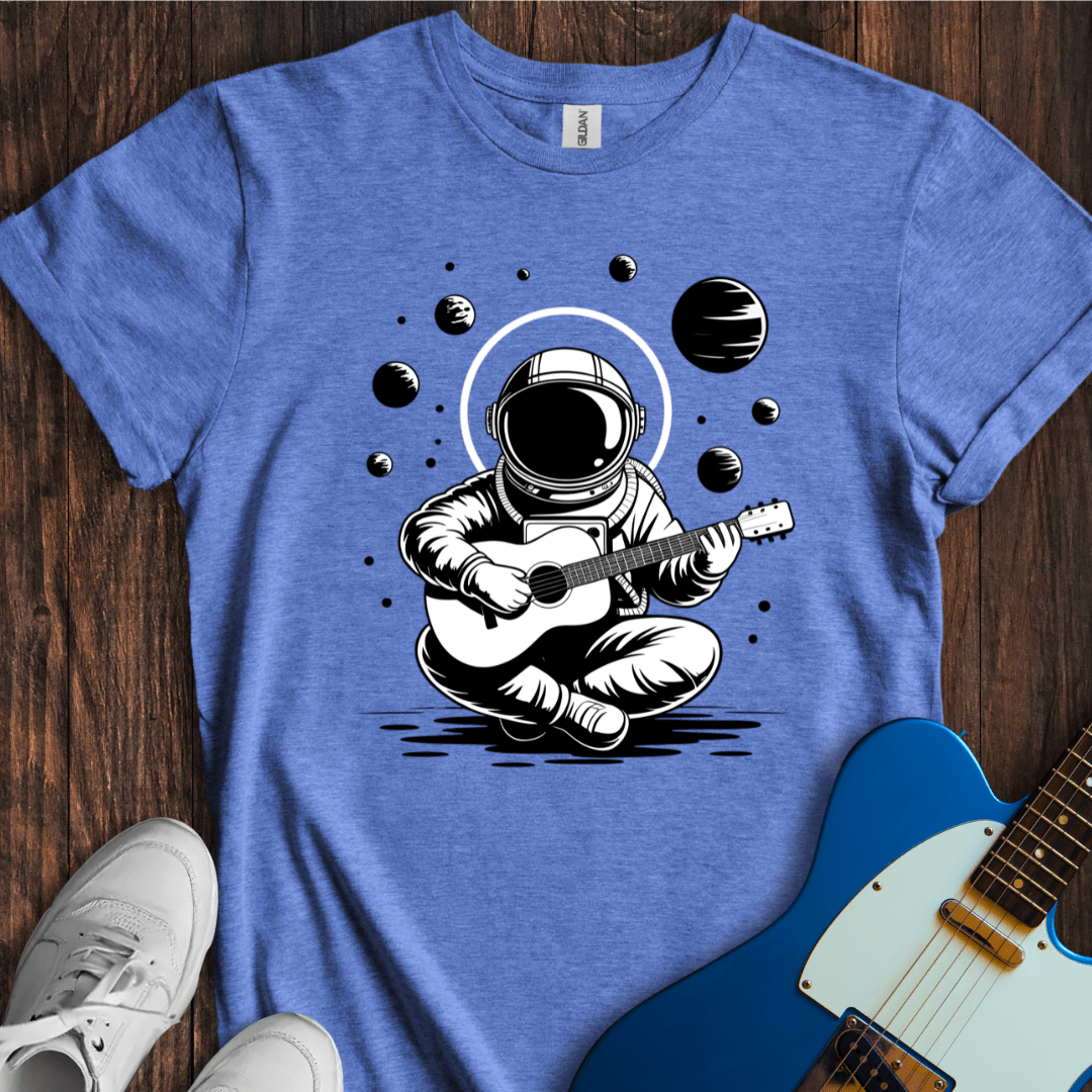 Astronaut Playing Guitar T-Shirt – Cosmic Music Graphic Tee