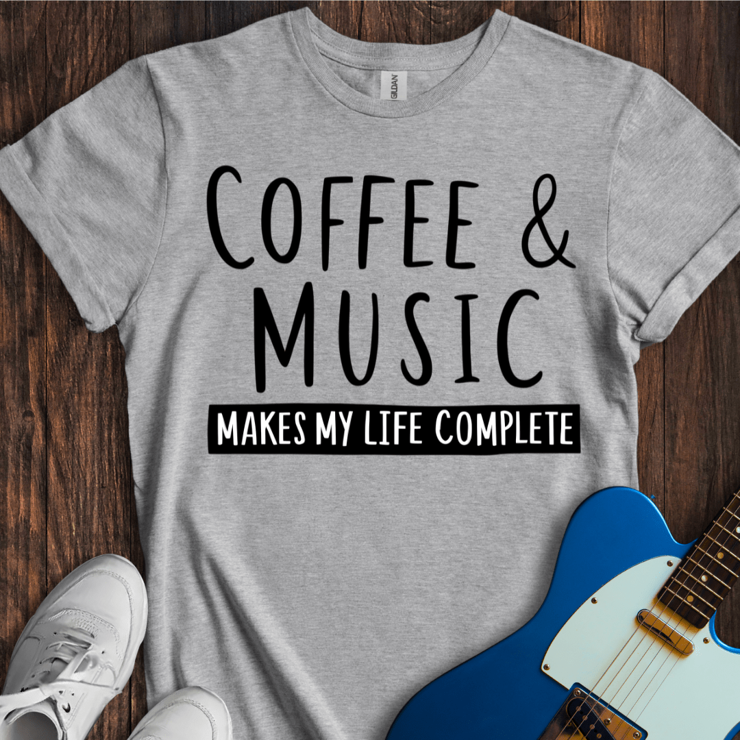 Coffee & Music (Complete Life) T-Shirt