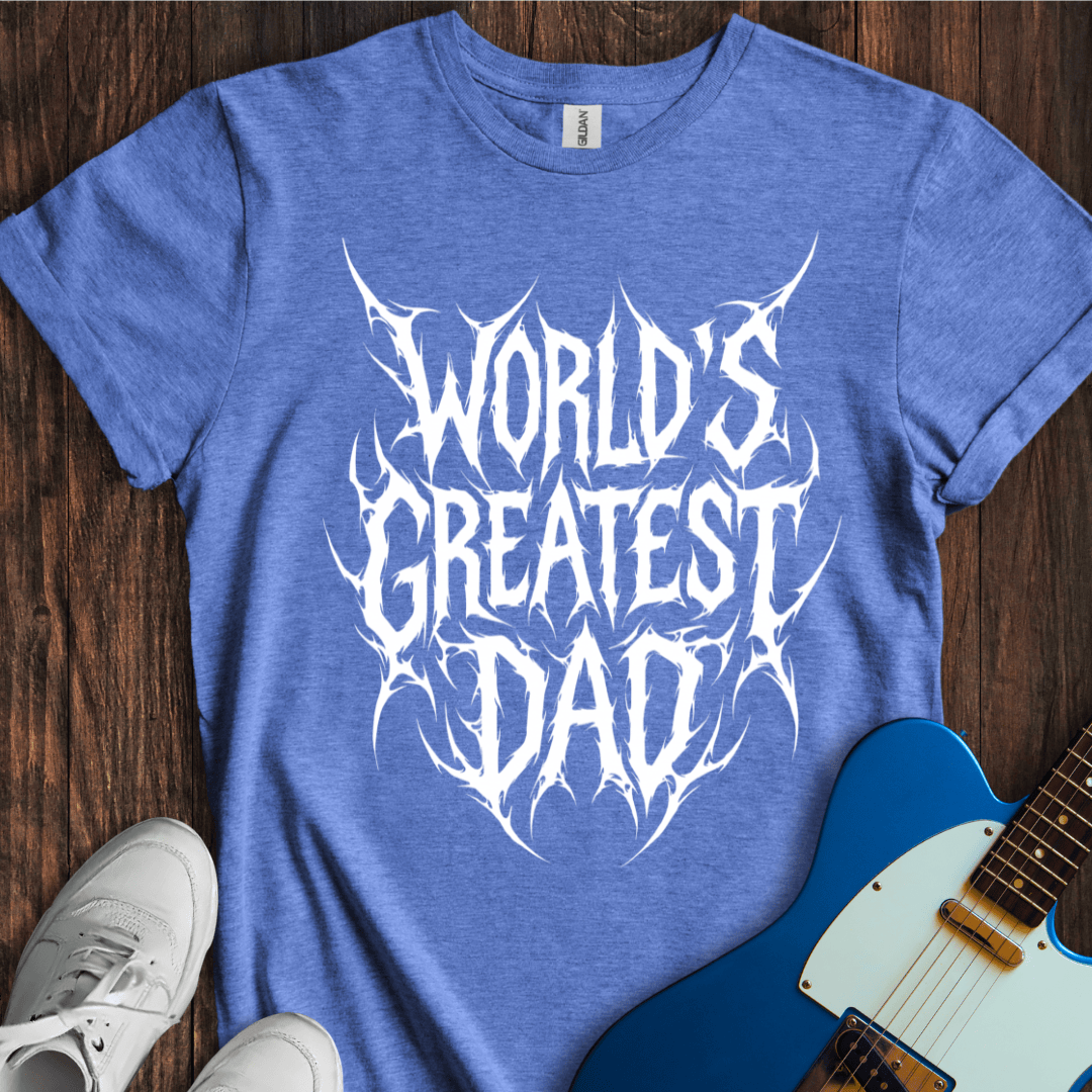 World's Greatest Dad (Metal Font) T-Shirt