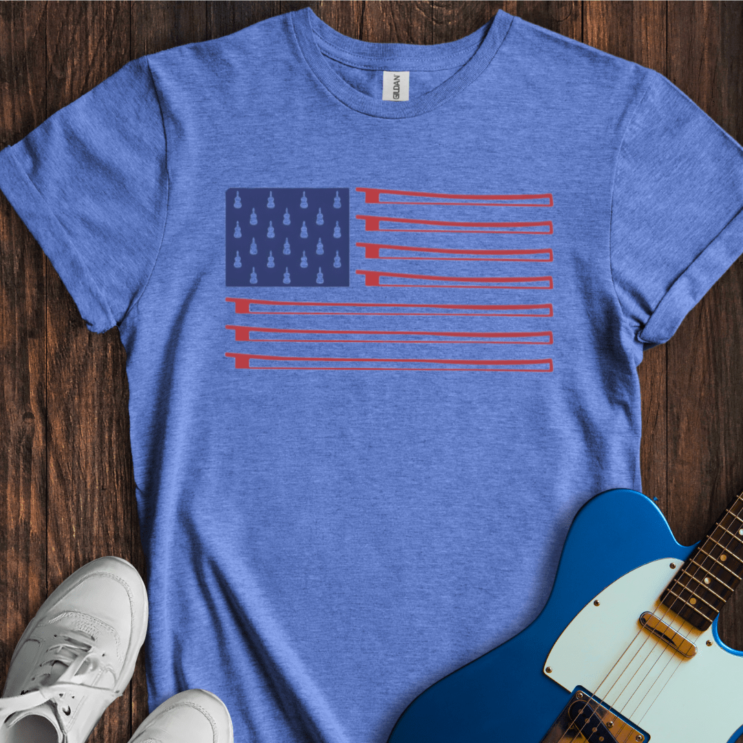 American Fiddle Flag T-Shirt