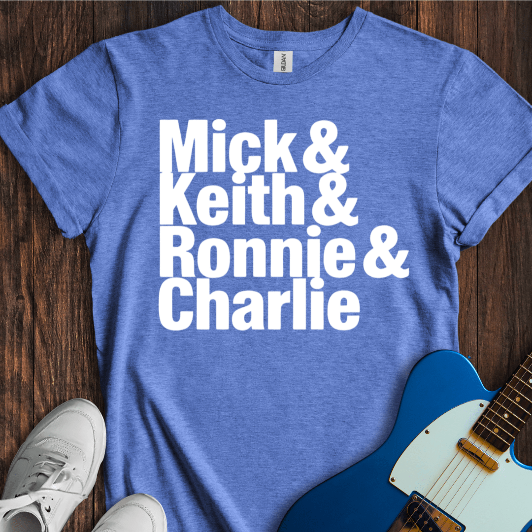 Mick, Keith, Ronnie & Charlie T-Shirt