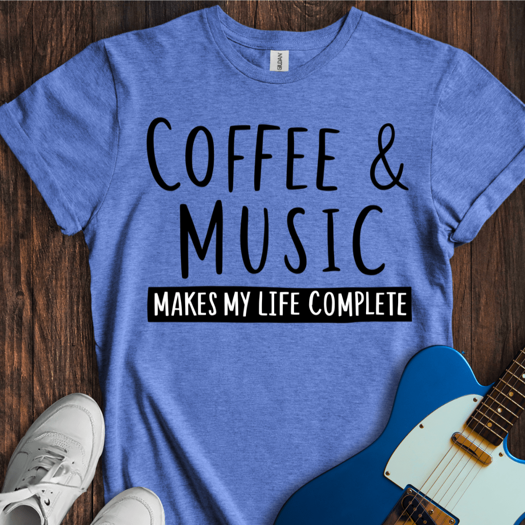 Coffee & Music (Complete Life) T-Shirt