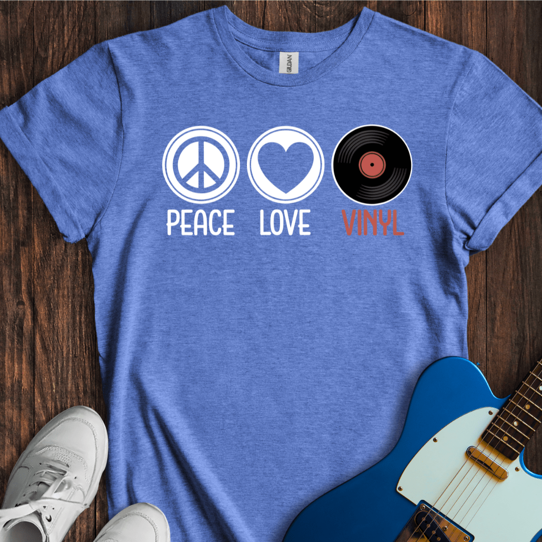 Peace, Love, Vinyl T-Shirt