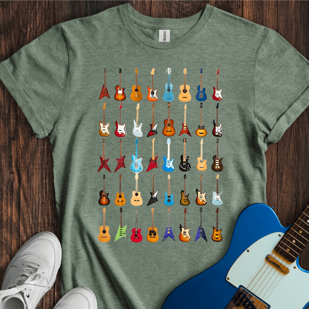 Guitar Camouflage T-Shirt