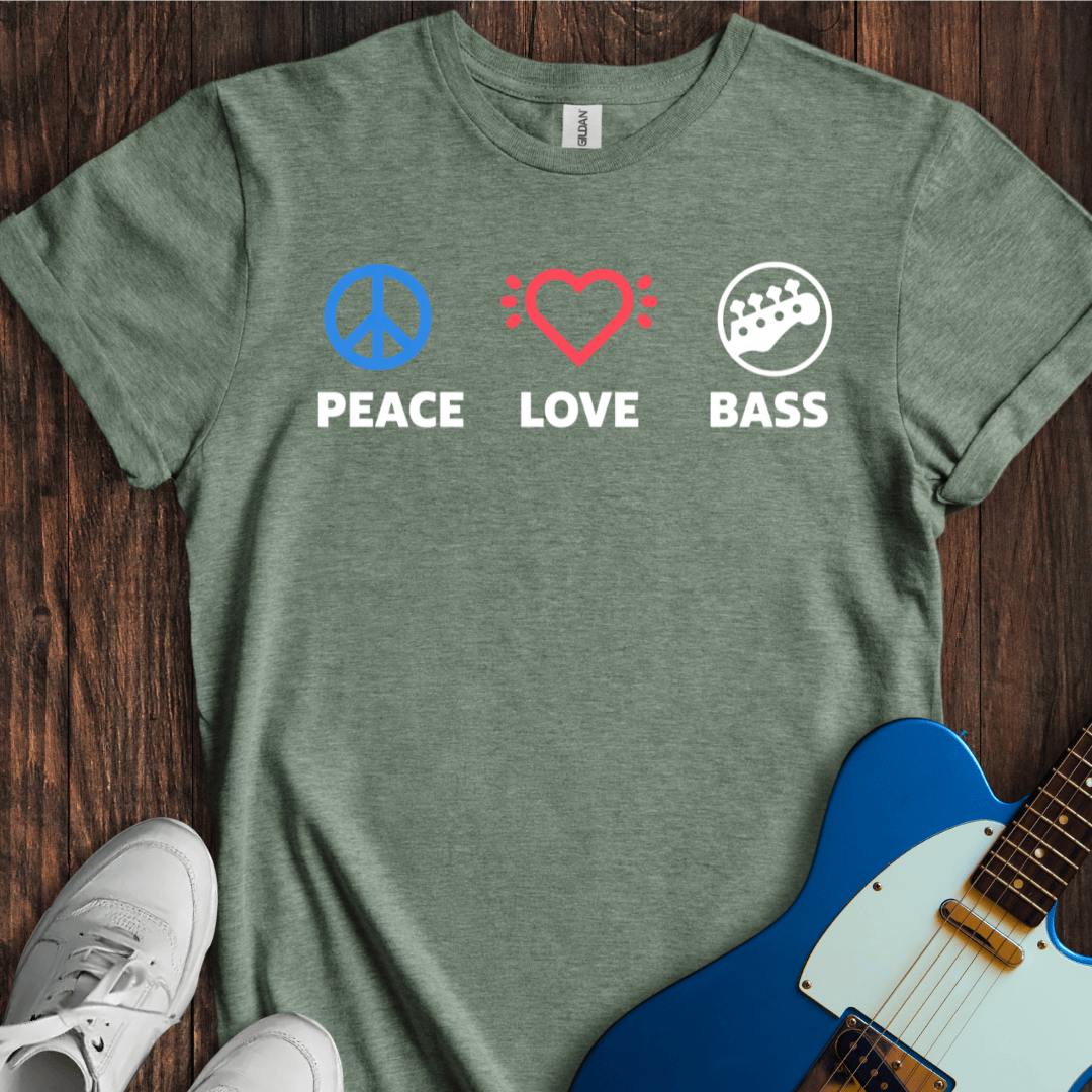 Peace, Love, Bass T-Shirt