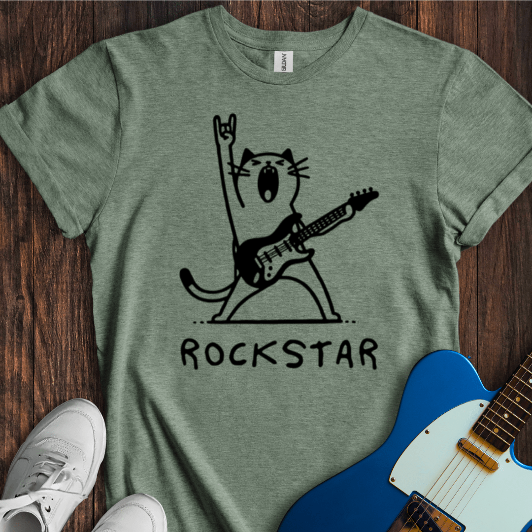 Rockstar Cat T-Shirt