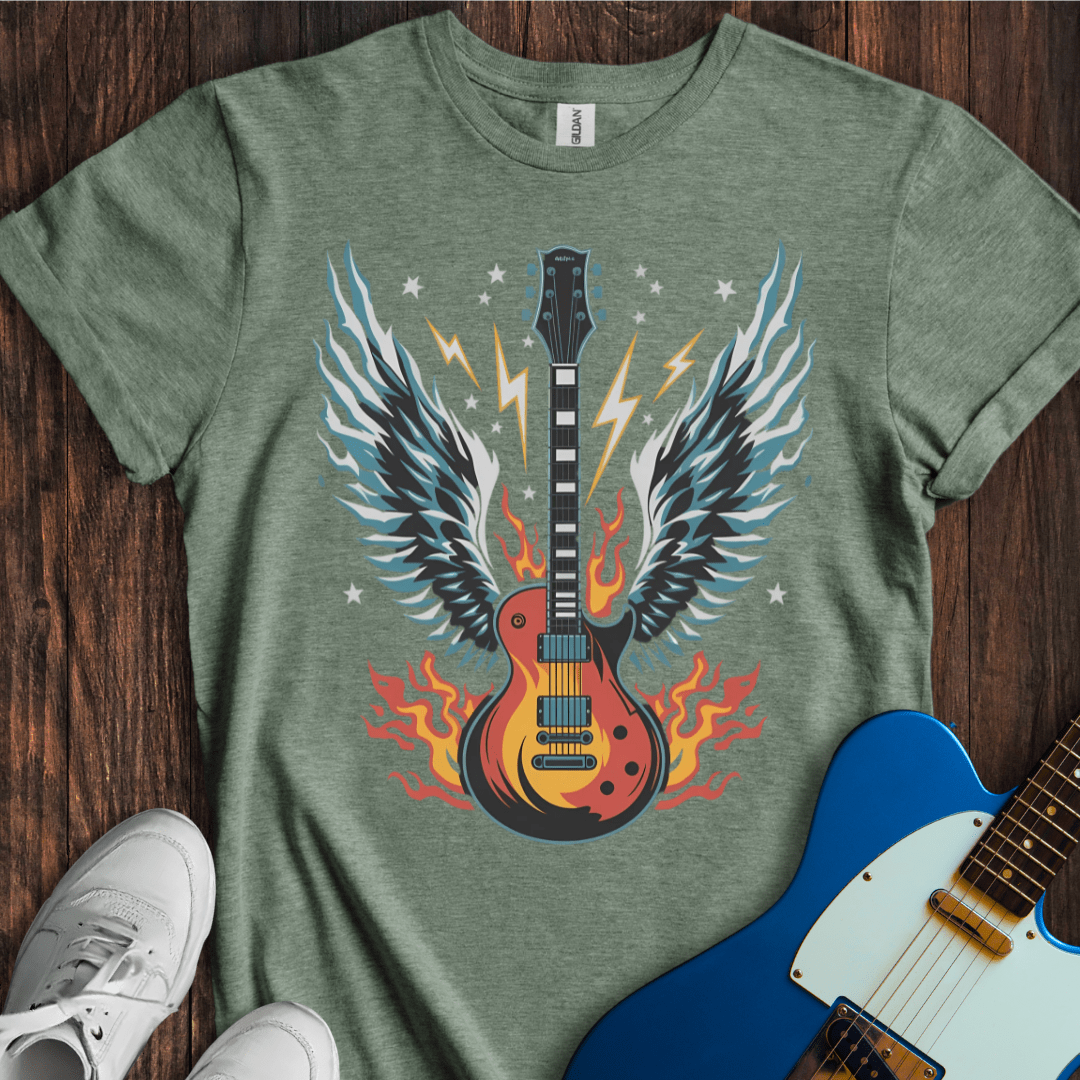 Flaming Guitar T-Shirt