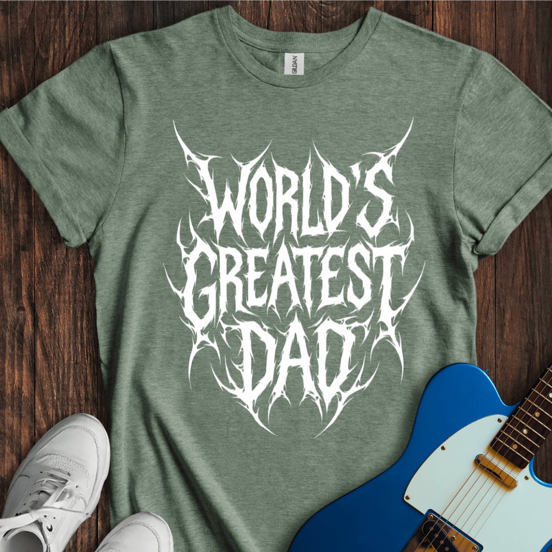 World's Greatest Dad (Metal Font) T-Shirt