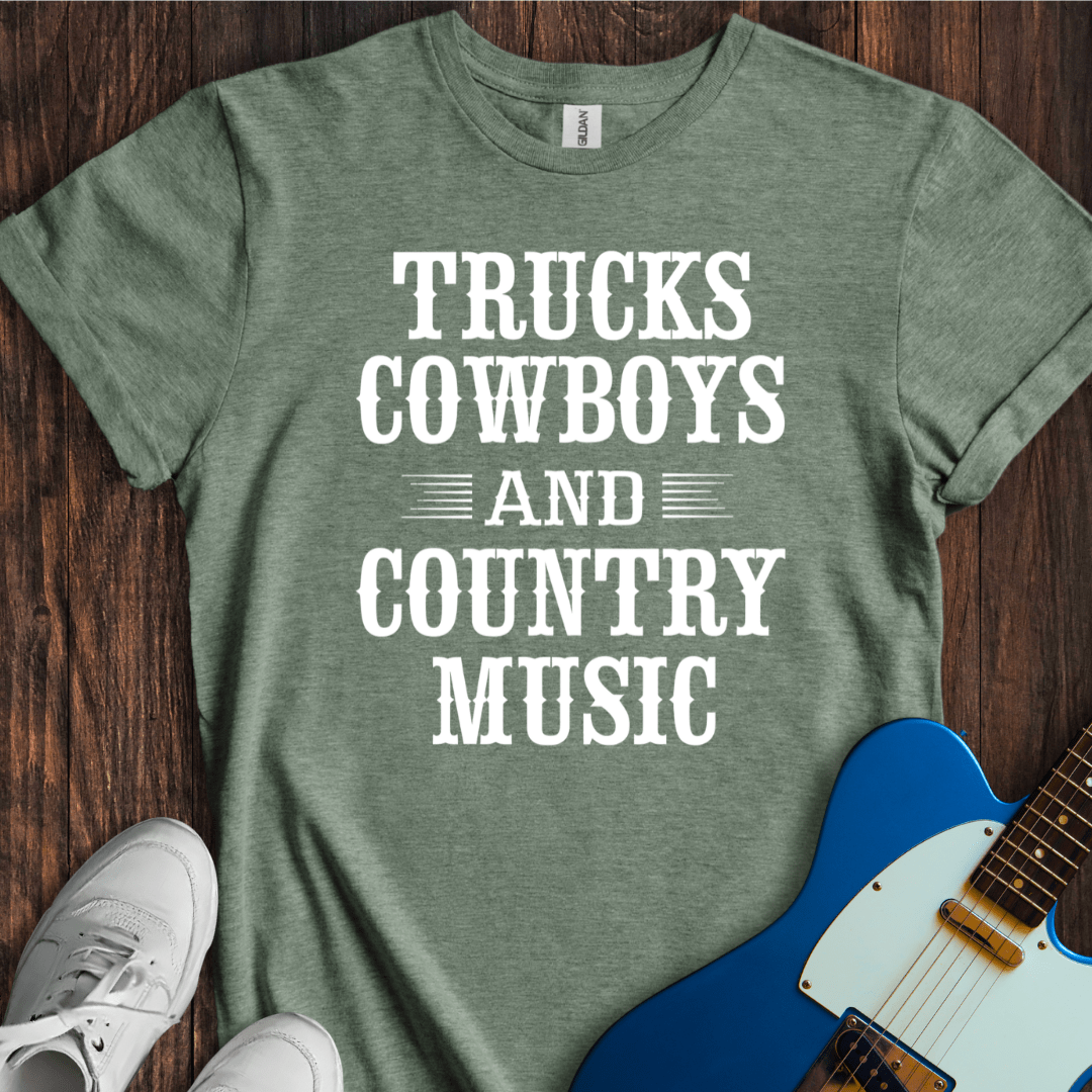 Trucks, Cowboys And Country Music T-Shirt