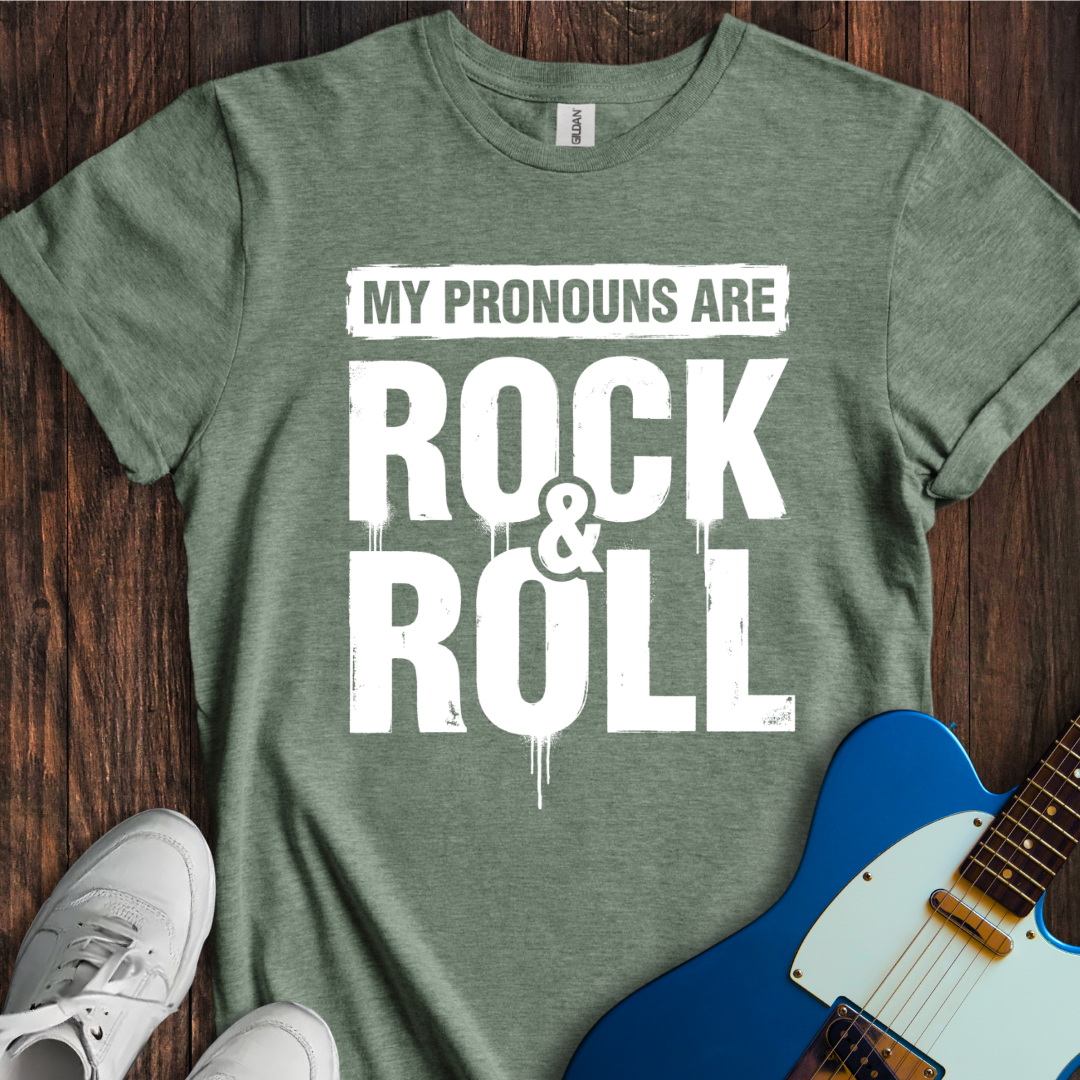 Pronouns (Rock & Roll) T-Shirt