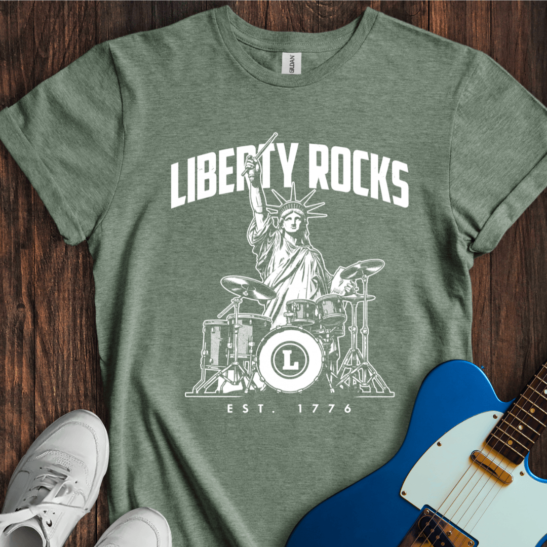 Lady Liberty Drummer T-Shirt