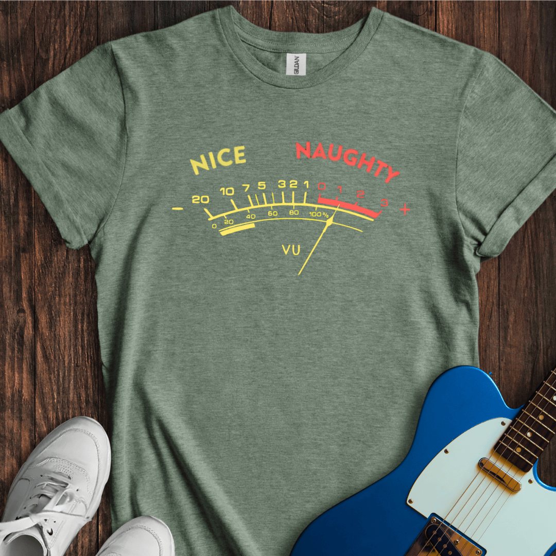 Naughty To Nice Vu Meter T-Shirt