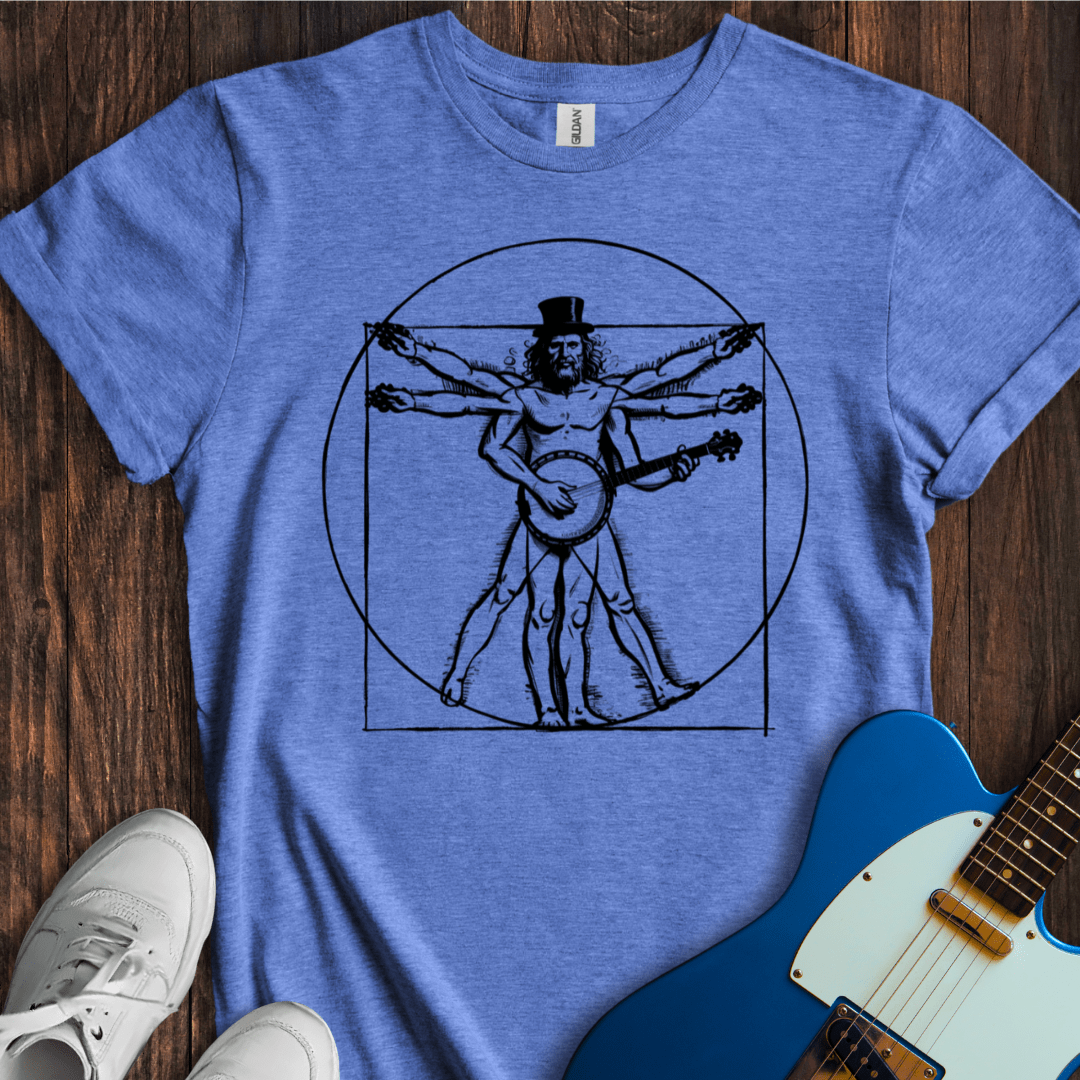 Vitruvian Banjo T-Shirt