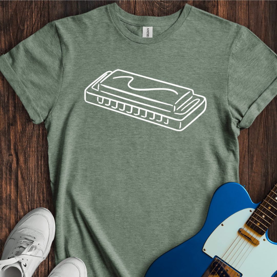 Sketchy Harmonica T-Shirt