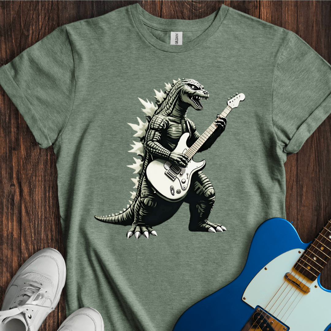 Rockstar Kaiju Guitarist Graphic T-Shirt – Monster Rock Tee