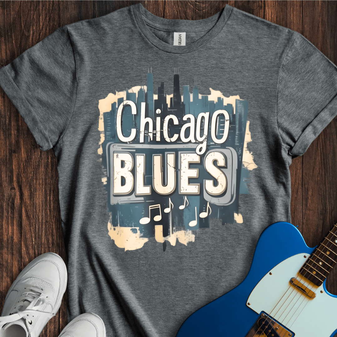 Vintage Chicago Blues & Harlem Jazz Graphic T-Shirt