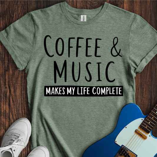 Coffee & Music (Complete Life) T-Shirt