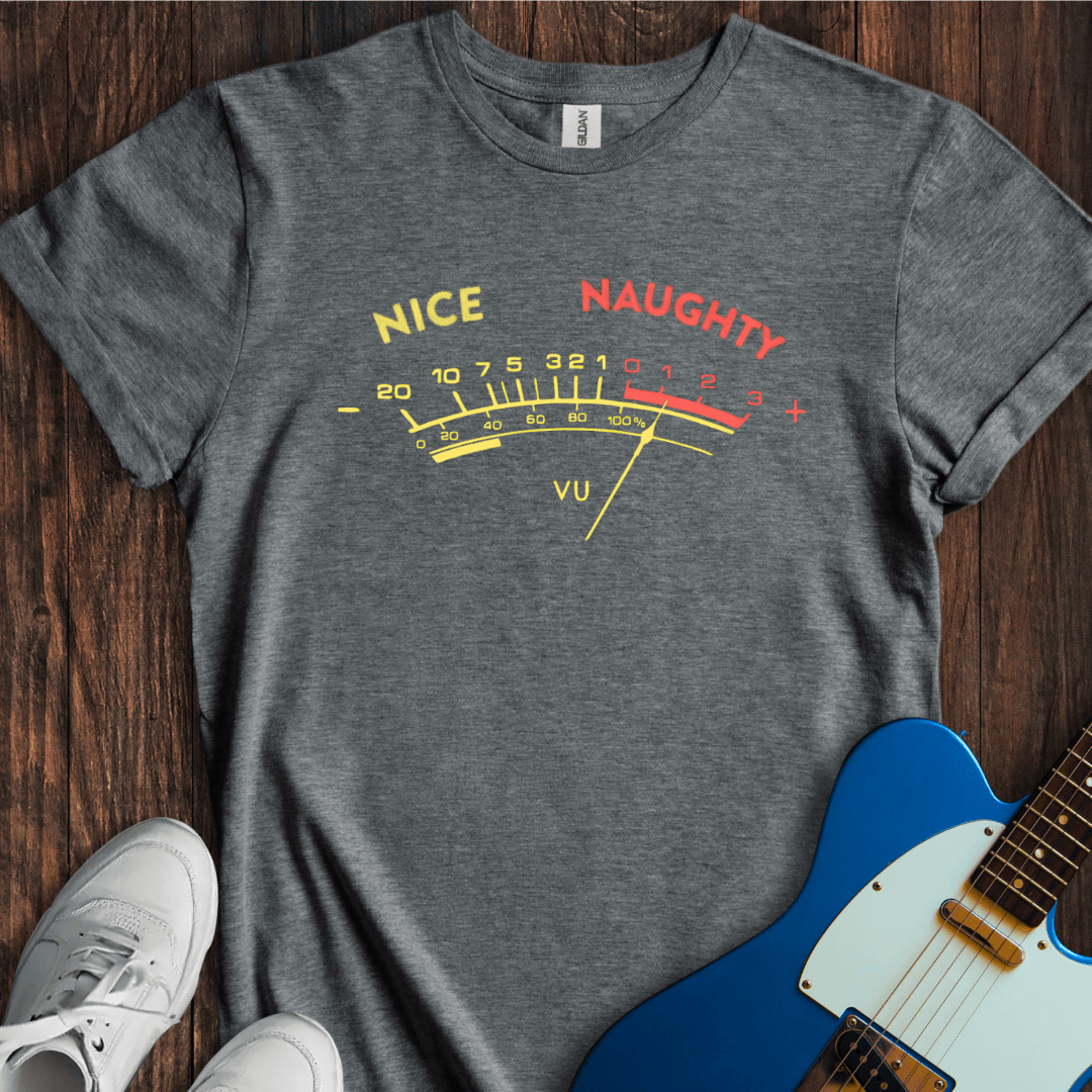 Naughty To Nice Vu Meter T-Shirt