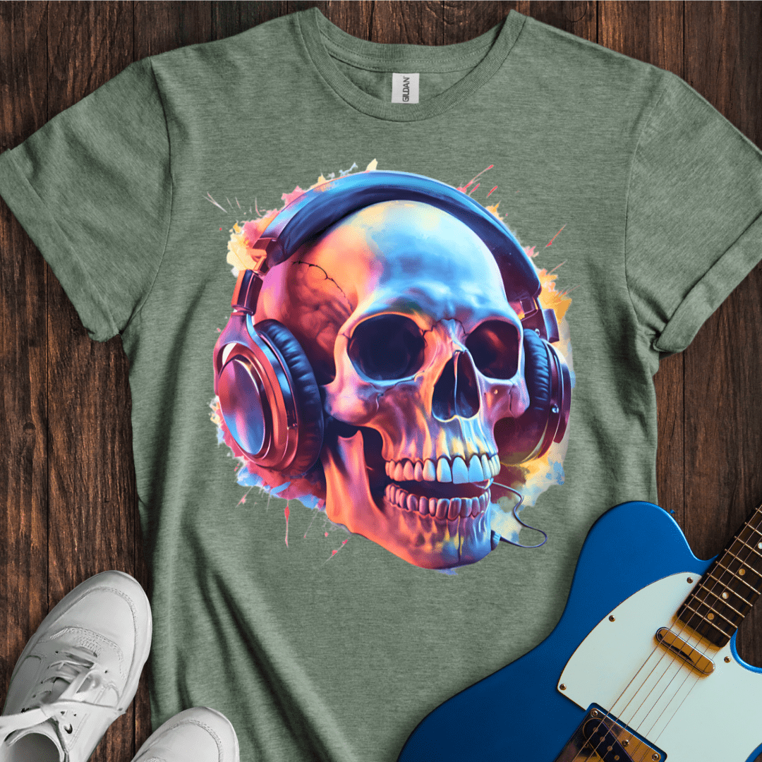 Streaming Skull T-Shirt