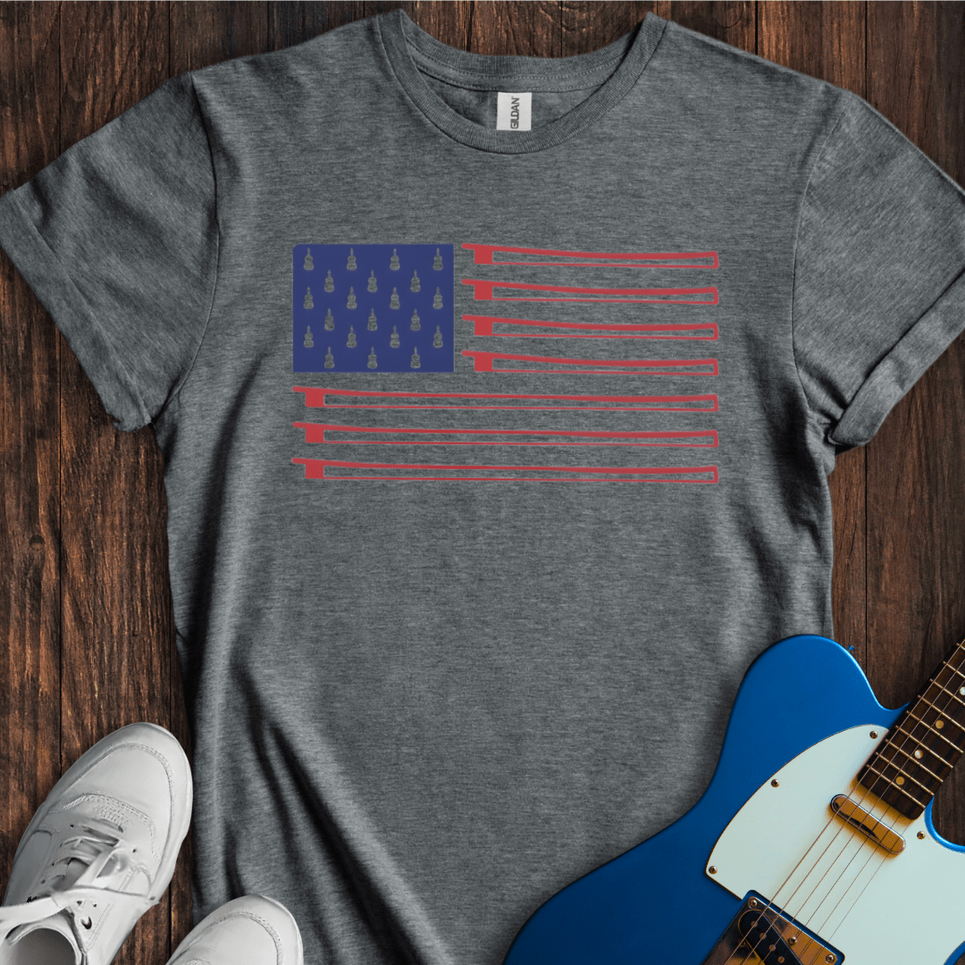 American Fiddle Flag T-Shirt