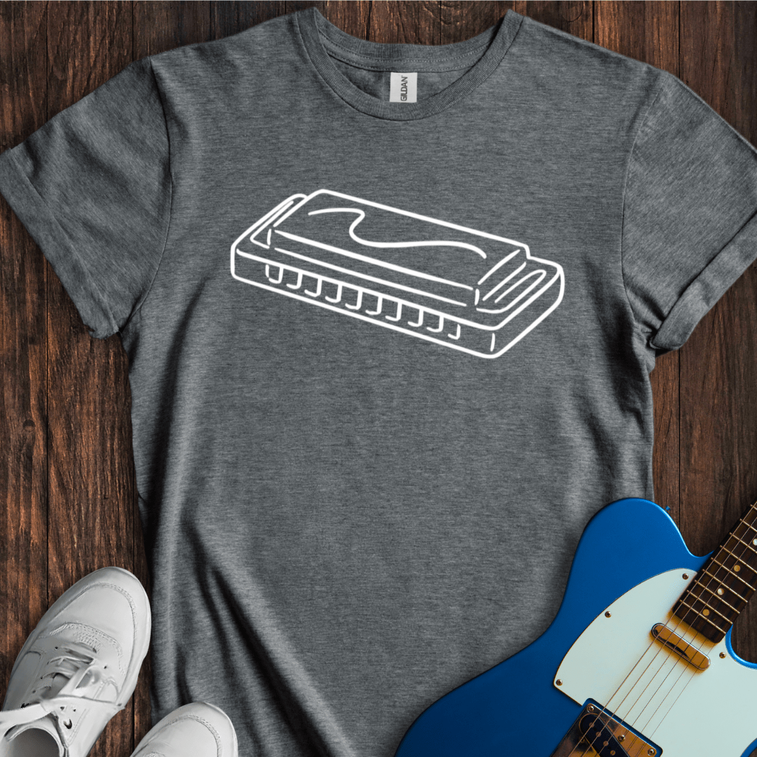 Sketchy Harmonica T-Shirt